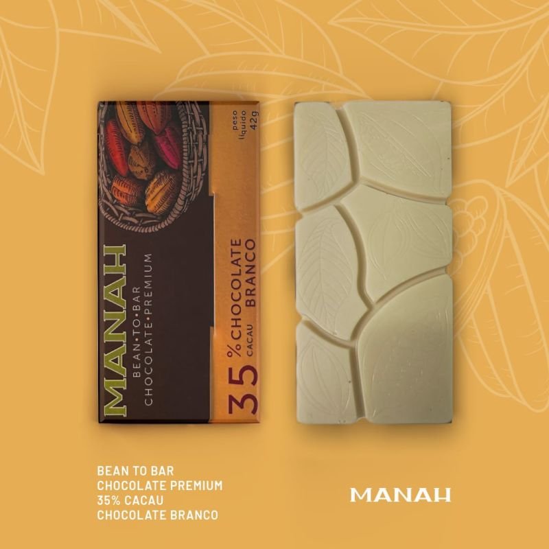 CHOCOLATE BRANCO MANAH 35% CACAU 42g